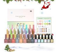 CANNI Esmaltes Semipermanentes para Uñas 24 Color Pintauñas Semipermanentes Púrpura Naranja Rojo Amarillo Beige Verde Kit Pintauñas Gel Nail Polish UV LED Esmaltes en Gel 9ml CC2