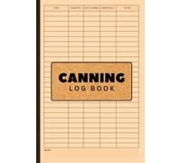 Canning Log Book: Home Food Preservation Record Keeper | Track Canned Goods, Dates, and Expiry | Pantry Inventory Organizer | 110 Pages | 6x9 Inches