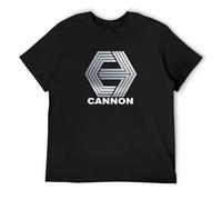 Cannon Films Retro Movie Studio Men's T-Shirt Unisex Black Cotton Print tee Shirts XXL