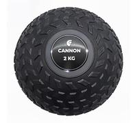 CANNON Slam Ball - Balón Medicinal Antideslizante 2-10 kg | Sin Rebote, Relieve para Mayor Agarre | Entrenamiento de Fuerza, Resistencia y Cardio (2 KG)