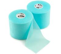 Cannon Sports Pre-Wrap - Paquete de 2 rollos de cinta atlética de espuma para tobillos, muñecas, manos, rodillas, codos, cabello (aguamarina)