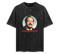 Cannon William Conrad T-Shirt Graphic tee Printed Top Mens Black Shirt XXL