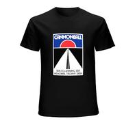 Cannonball Baker Sea To Shining Sea Cannonball Sea Shining Baker Run America Men's T-Shirt Unisex Black Cotton Print tee Shirts L