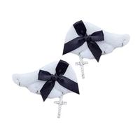 CANNXI 1 par de pinzas para el pelo con lazo en forma de ala, elegantes horquillas para el pelo, joyas para mujeres y niñas