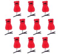 CANNXI 10 horquillas para el pelo con diseño de ratones, divertidas y divertidas para mascotas, accesorios para el pelo para niños y niñas