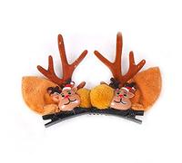 CANNXI 2 pinzas de pelo de Navidad para niños, horquillas de Feliz Navidad para niños, niñas, decoración de fiesta