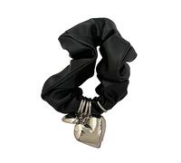 CANNXI Accesorio para el cabello con colgante de corazón, coleteros para el pelo, no daña el cabello, banda elástica para coleta de caballo para mujeres y niñas