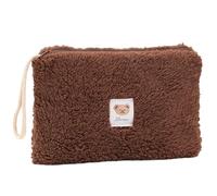 CANNXI Bolsas de maquillaje, bolsa de maquillaje portátil de viaje, prácticos y elegantes, contenedores de almacenamiento elegantes de color alternativo, marrón (dark coffee)