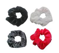 CANNXI Coleteros de terciopelo con bolsillo con cremallera, bandas elásticas para el pelo para mujeres y niñas, accesorios coloridos para coletas