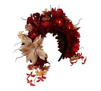 CANNXI Coronas de flores de primavera, guirnaldas, diadema para novia, boda, mujer, corona de flores estimuladas, diadema para el pelo, accesorios para el pelo