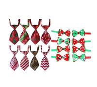 CANNXI Correa para perro, 16 unidades, collar de perro para gato, collar de Navidad, pajarita, festival, collar de perro para mascotas, collar suave y cómodo