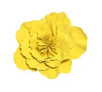 CANNXI Diadema de flores grandes, sombreros de flores grandes para mujer, tocado de flores, tocado de flores, diadema de disfraz, amarillo, L