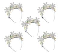 CANNXI Diadema de Navidad intermitente con luz LED integrada, accesorio para el cabello festivo para fiestas de Año Nuevo