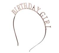 CANNXI Diademas minimalistas de aleación de metal para mujer, diadema fina hueca para cumpleaños y niña