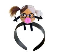 CANNXI Diademas para mujer, bonita diadema de muñeca de dibujos animados, divertida diadema trenzada para el pelo, horquilla perfecta para fiestas, cosplay, tocado de joyería
