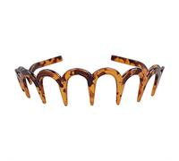 CANNXI Diademas para mujer, diadema acrílica marrón estable en forma de U, peine de dientes, tiara para el pelo, joyería para el pelo, regalo para niñas y mujeres