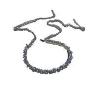 CANNXI Diademas para mujer, elegante diadema con borlas de cristal, diadema de temperamento, cadena larga, joyería para el cabello para bodas, bailes, fiestas