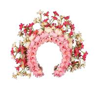 CANNXI Diademas para mujer, elegante diadema de flores coloridas, accesorio para el cabello delicado floral para sesiones de fotos
