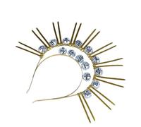 CANNXI Diademas para mujer, elegante tocado de discoteca, diadema brillante para actuaciones en escenario, Halloween, cosplay, accesorio para la cabeza