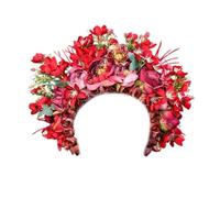 CANNXI Diademas para mujer, elegantes diademas de flores para el pelo, hermosas diademas de flores, delicado adorno floral para el pelo para amantes de la moda