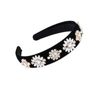 CANNXI Diademas para mujer, estilo vintage para mujer, diadema ancha tipo tiara de lujo