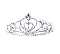 CANNXI Diademas para mujer, peine de corona de moda simple con forma de corazón de cristal, accesorios para el pelo para novia, decoración de boda