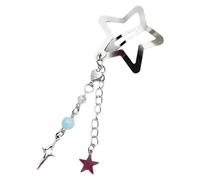 CANNXI Elegante horquilla de metal con forma de estrella para el pelo, borlas, pasador de cuentas de corazón, accesorio de estilo para mujeres y niñas