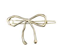 CANNXI Horquilla para el pelo de moda con lazo, pasadores huecos de metal, elegantes accesorios para el cabello para mujeres y niñas