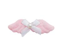 CANNXI Horquilla para niñas con diseño de alas de ángel peludas, clip lateral simple para pico de pato