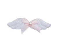 CANNXI Horquilla para niñas con diseño de alas de ángel peludas, clip lateral simple para pico de pato