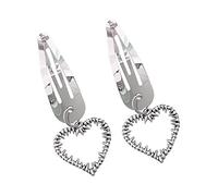 CANNXI Horquillas góticas para el pelo para mujer, Harajuku, metal, corazón, gótico, horquillas, chica, punk, vintage, accesorios para el cabello, joyería de moda