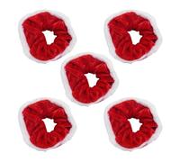 CANNXI Juego de 5 gomas elásticas para el pelo de Navidad, material de tela suave, regalo para mujeres y niñas