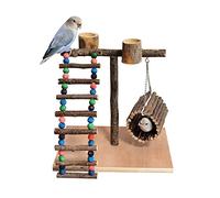 CANNXI Juguete para pájaros, loro de actividad o soporte de juego, escalera de escalada para entrenamiento de mascotas, soporte para gimnasio o sala de estar en casa