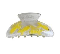 CANNXI Lindas pinzas transparentes para el pelo, diseño de cangrejo de dibujos animados, acrílico, antideslizante, accesorios para el cabello para mujeres y niñas