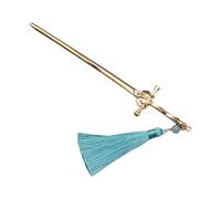 CANNXI Palillo de pelo chino simple de metal punk colorido colgante horquilla para mujeres y niñas, accesorio para el pelo