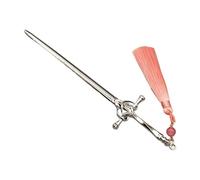 CANNXI Palillo de pelo chino simple de metal punk colorido colgante horquilla para mujeres y niñas, accesorio para el pelo