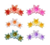 CANNXI Pasadores para el pelo de flores, accesorio único para el pelo, pasadores de pelo grandes, acrílico, horquillas para el pelo