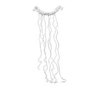 CANNXI Peine para el pelo con perlas para novia, accesorios para el cabello, perlas y borlas, diadema, vestido de mujer, joyería, decoración para la cabeza