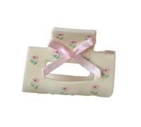 CANNXI Pinza para el pelo con forma de mariposa, pinza de cangrejo con lazo dulce y flor, accesorio para el cabello femenino para mujer