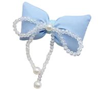 CANNXI Pinza para el pelo con lazo de tela suave y elegante con decoración de cristal brillante con cuentas de cristal