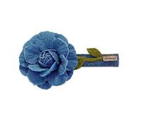 CANNXI Pinza para el pelo de mezclilla para mujer, diseño de flores, color azul, para mujer, accesorio para el pelo fino, decoración para niñas y adolescentes