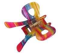 CANNXI Pinza para el pelo para mujeres y niñas, con forma de lazo, pasadores, tocados, acetato, pinza de garra colorida, adorno de resorte