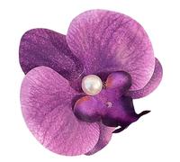 CANNXI Sweet Phalaenopsis - Horquilla para el pelo con diseño de flores de moda 2024 con perlas florales para mujer, tocado único para mujer