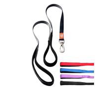 Canny Correa para perro resistente, perfecta para perros pequeños, medianos y grandes, correa con asa, agarre acolchado y clip seguro, longitud 4 pies, ancho 5/8 pulgadas, color negro