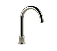 Caño de lavabo Gessi Venti20, para sensor monomando separado, proyección 172mm, altura 281mm, montaje sobremesa, 65025720, Color: NÃquel PVD
