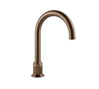 Caño de lavabo Gessi Venti20, para sensor monomando separado, proyección 172mm, altura 281mm, montaje sobremesa, 65025708, Color: PVD cepillado de cobre