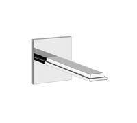 Caño de pared para lavabo Gessi Eleganza, pieza de conexión 1/2, proyección 211 mm, sin desagüe, 46100735, Color: Bronce cálido PVD