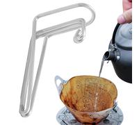 Caño vertedor de alambre de café, vertedor de café Skitter - Verter de drenaje de acero inoxidable para exteriores,El pico portátil de guía de vertido de mano de se adapta a las tazas, a