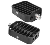 Canoa Kayak Pedales de soporte para pies Accesorios de placa de pedal de navegación marina profesional Reposapiés ajustable ligero y duradero para kayak Pesca en canoa Plástico