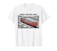 Canoa Paddle Your Own Canoa Retro Outdoor Camiseta
